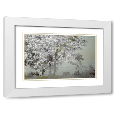 Spring White Modern Wood Framed Art Print with Double Matting by Talen, Nel
