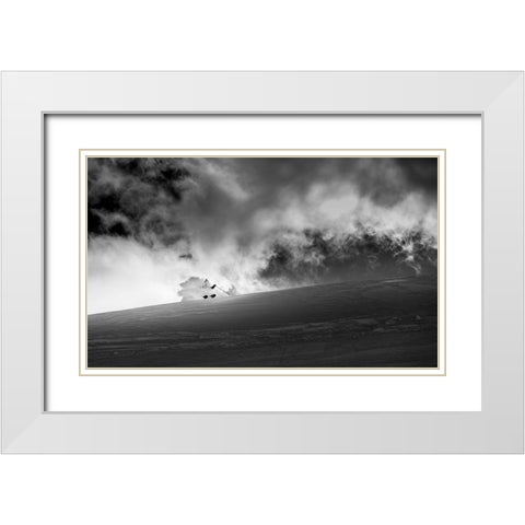 After 30 Cm Of Fresh Snow White Modern Wood Framed Art Print with Double Matting by Verbiest, Eric