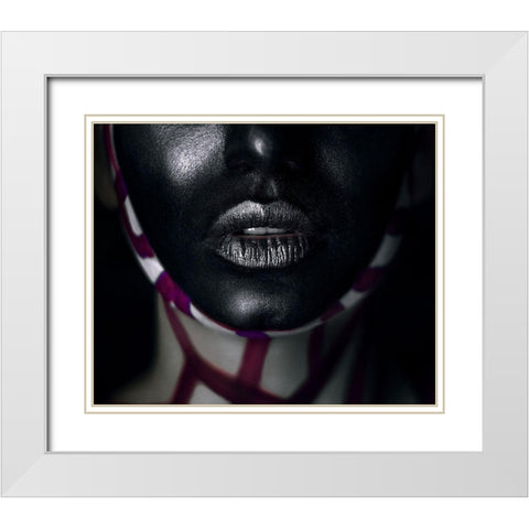 Showbiz White Modern Wood Framed Art Print with Double Matting by Kovalev, Ivan
