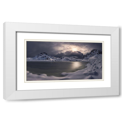 The Light White Modern Wood Framed Art Print with Double Matting by I. Cuadrado, Juan