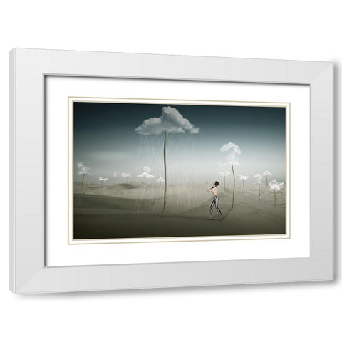 Cloud-Farm White Modern Wood Framed Art Print with Double Matting by von Diepenbroek, Christine