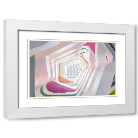 This Way - That Way - Or Maybe This Way White Modern Wood Framed Art Print with Double Matting by Doyle, Renee