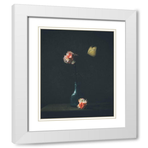 Dark Mood White Modern Wood Framed Art Print with Double Matting by Devos, Delphine