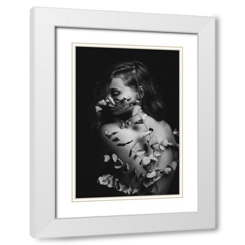 Untitled White Modern Wood Framed Art Print with Double Matting by Vasilenko, Artem