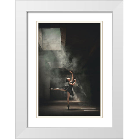 Sashafadilaa White Modern Wood Framed Art Print with Double Matting by Kisworo, Sebastian