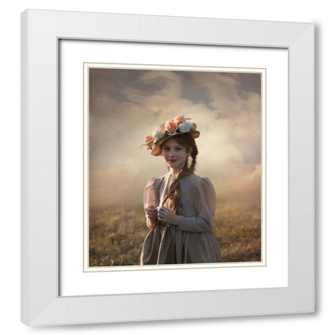 ***** White Modern Wood Framed Art Print with Double Matting by Melik-Nubarova, Svetlana