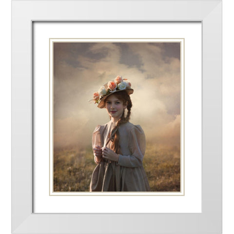 ***** White Modern Wood Framed Art Print with Double Matting by Melik-Nubarova, Svetlana