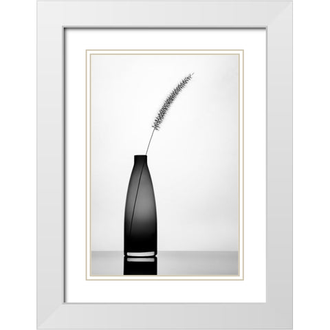 Minimalist White Modern Wood Framed Art Print with Double Matting by Amer, Eyal