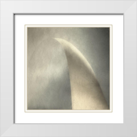 Arco Doro White Modern Wood Framed Art Print with Double Matting by Claes, Gilbert
