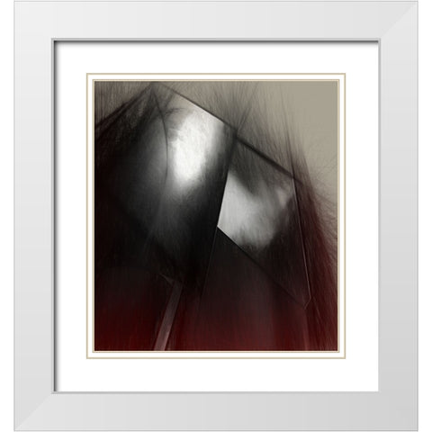 Acciaio Colorato White Modern Wood Framed Art Print with Double Matting by Claes, Gilbert