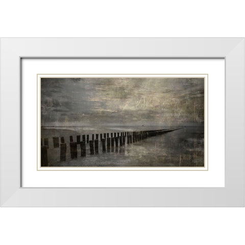Impression Of Domburg White Modern Wood Framed Art Print with Double Matting by Dingemans, Saskia