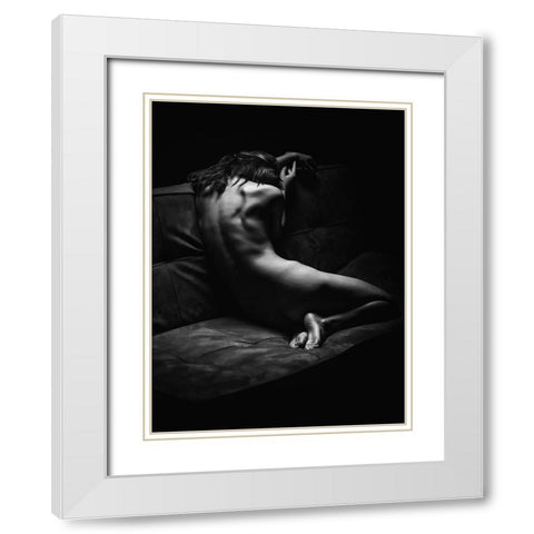 Dreamer White Modern Wood Framed Art Print with Double Matting by Yang, James