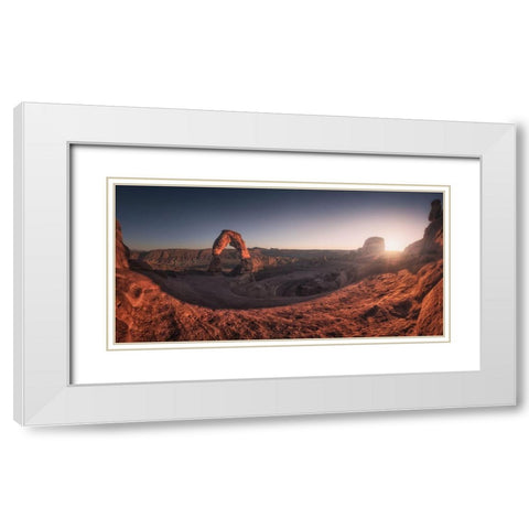 Delicate Light White Modern Wood Framed Art Print with Double Matting by F. Turienzo, Carlos