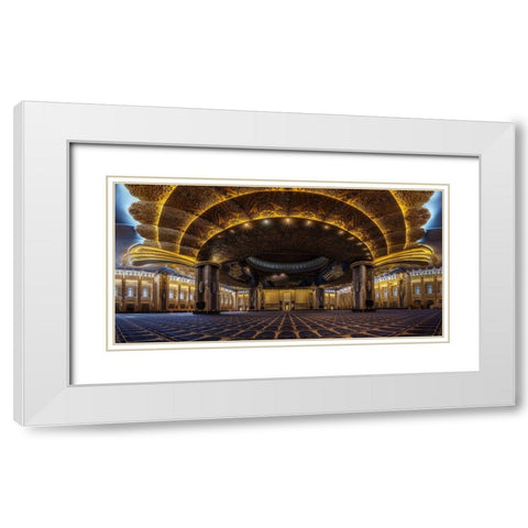 Grand Mosque Of Kuwait White Modern Wood Framed Art Print with Double Matting by Lechuga, Mario