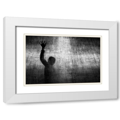 Under The Crosslight White Modern Wood Framed Art Print with Double Matting by Khemkum, Ekkachai