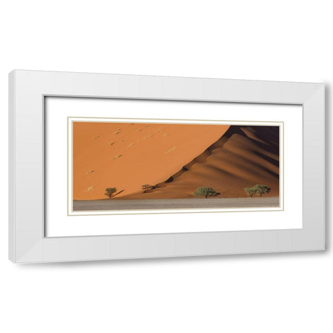 Dune White Modern Wood Framed Art Print with Double Matting by Marchegiani, Roberto