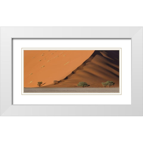 Dune White Modern Wood Framed Art Print with Double Matting by Marchegiani, Roberto