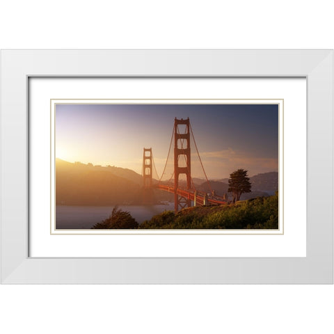 South Golden Gate. White Modern Wood Framed Art Print with Double Matting by Pablo de, Juan