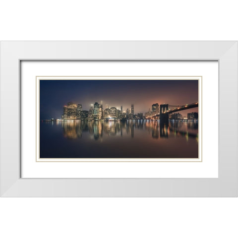 Fog White Modern Wood Framed Art Print with Double Matting by Martin Castan, David