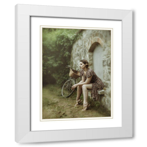 The Wall Game White Modern Wood Framed Art Print with Double Matting by Kenp