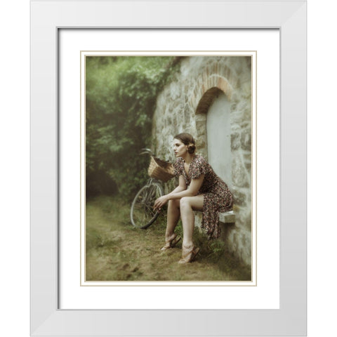 The Wall Game White Modern Wood Framed Art Print with Double Matting by Kenp