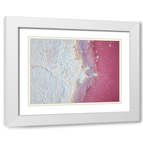 Salty World II White Modern Wood Framed Art Print with Double Matting by Carrillo Lopez, Antonio