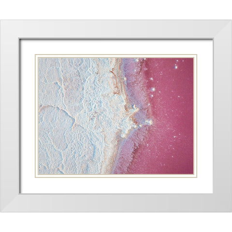 Salty World II White Modern Wood Framed Art Print with Double Matting by Carrillo Lopez, Antonio