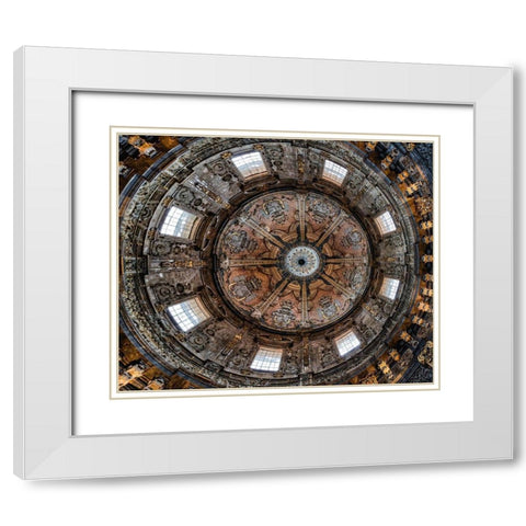 Vault In Perspective White Modern Wood Framed Art Print with Double Matting by Domont, Jois