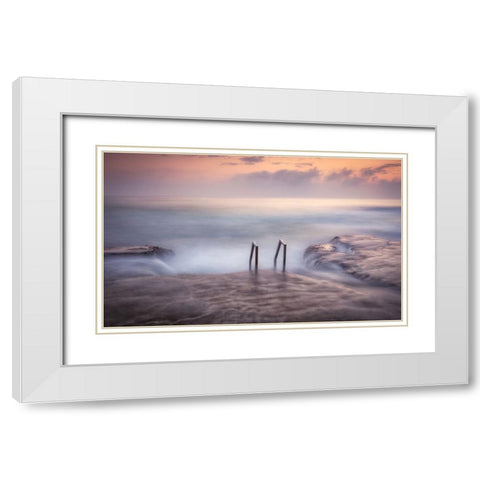 Cabo Cervera White Modern Wood Framed Art Print with Double Matting by Tobarra Narro, Doroteo