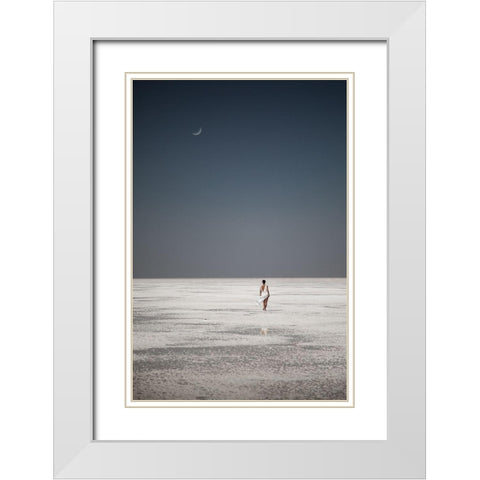 What Will Remain After You ... White Modern Wood Framed Art Print with Double Matting by Fedotov, Vadim