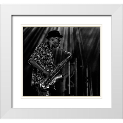 Magic Moments 02 White Modern Wood Framed Art Print with Double Matting by Domont, Jois