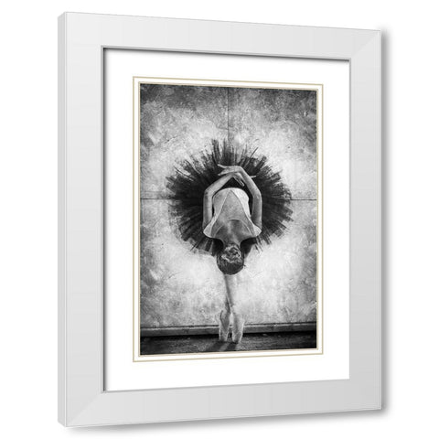 The Cassowary Dance White Modern Wood Framed Art Print with Double Matting by Kisworo, Sebastian