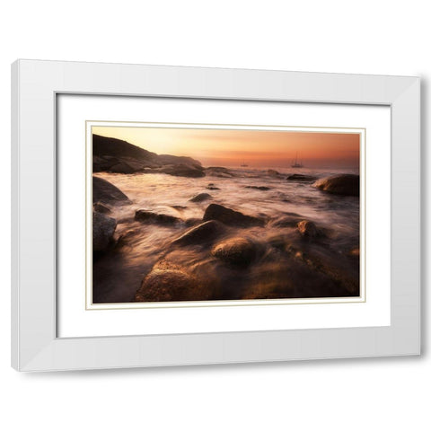 In The Morning Light White Modern Wood Framed Art Print with Double Matting by Rebustini, Luca