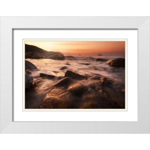 In The Morning Light White Modern Wood Framed Art Print with Double Matting by Rebustini, Luca