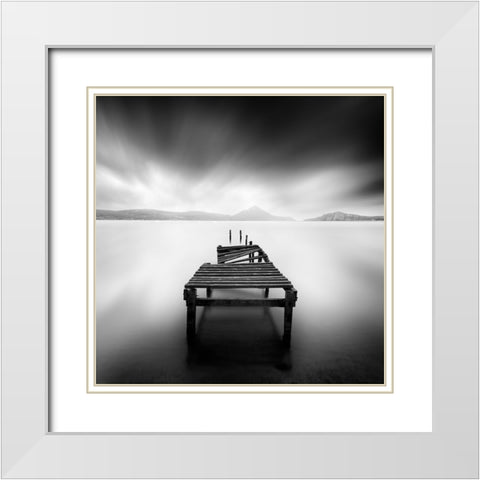 Broken Promises White Modern Wood Framed Art Print with Double Matting by Digalakis, George