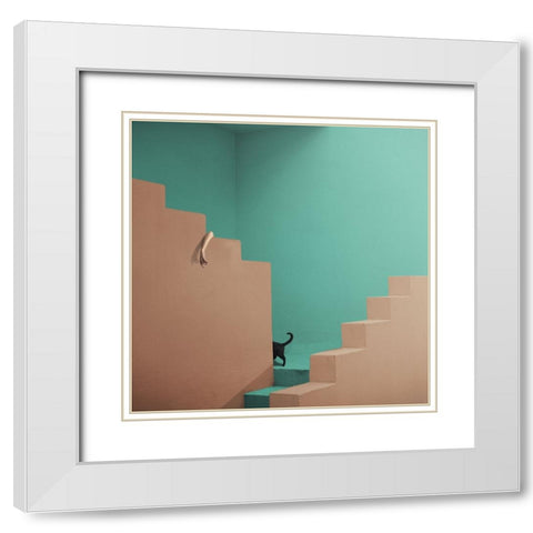 Seek And Ye Shall Find  - X White Modern Wood Framed Art Print with Double Matting by Hardibudi
