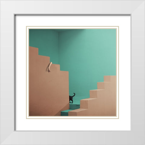 Seek And Ye Shall Find  - X White Modern Wood Framed Art Print with Double Matting by Hardibudi