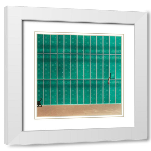 Seek And Ye Shall Find  - Z White Modern Wood Framed Art Print with Double Matting by Hardibudi