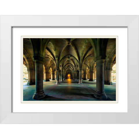 Go In White Modern Wood Framed Art Print with Double Matting by Pastor Benjumeda, Eugenio