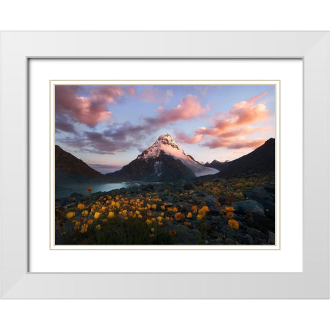 E?Paemmacsc??AdÂCÂNaandsup3;D White Modern Wood Framed Art Print with Double Matting by Kaka