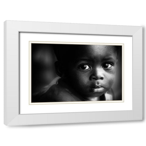 Your Eyes Can Do Everything - Ghana White Modern Wood Framed Art Print with Double Matting by Pandolfini, Sergio