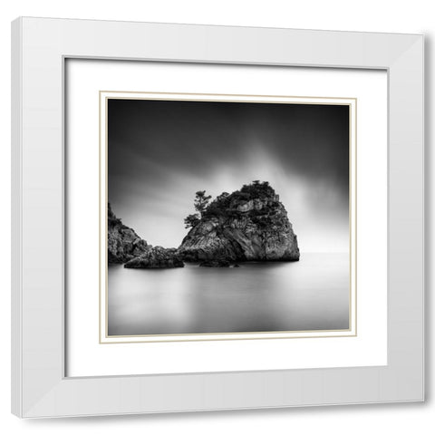 Dream On White Modern Wood Framed Art Print with Double Matting by Digalakis, George