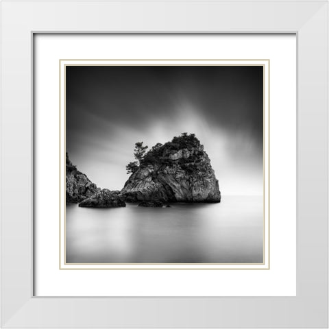 Dream On White Modern Wood Framed Art Print with Double Matting by Digalakis, George