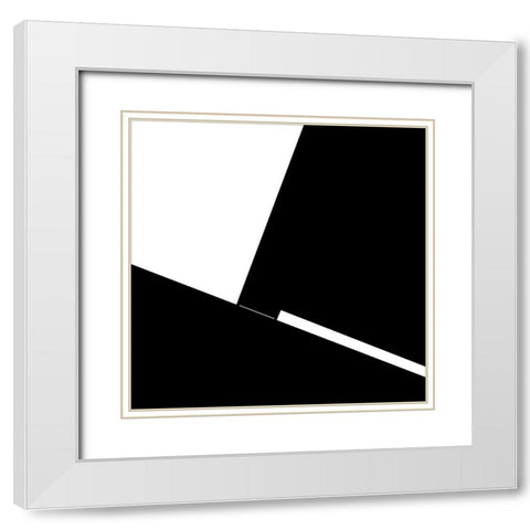 Septum White Modern Wood Framed Art Print with Double Matting by Claes, Gilbert