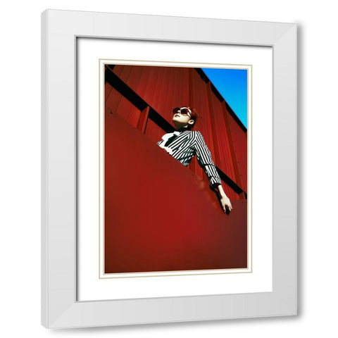 Up The Fashion White Modern Wood Framed Art Print with Double Matting by Bolgov, Ruslan