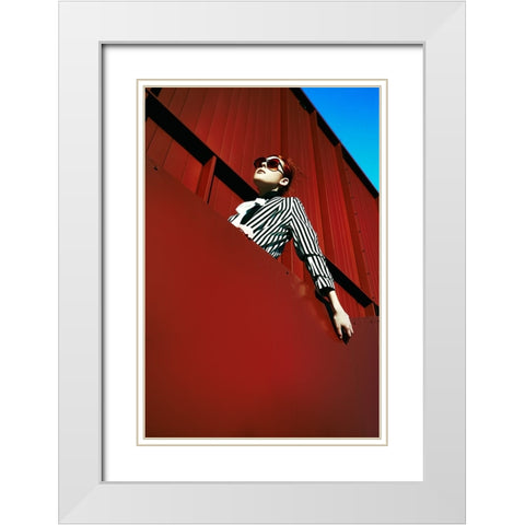 Up The Fashion White Modern Wood Framed Art Print with Double Matting by Bolgov, Ruslan