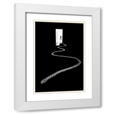 Tate Museum  London White Modern Wood Framed Art Print with Double Matting by Eichelberg, Amnon