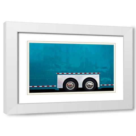 Bus - Abbot Kinney Festival Venice California White Modern Wood Framed Art Print with Double Matting by Orbach, Arnon