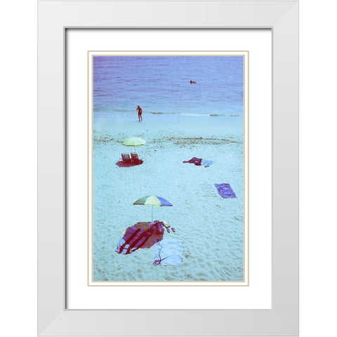 Happy Youre Gone White Modern Wood Framed Art Print with Double Matting by Correia, Rui