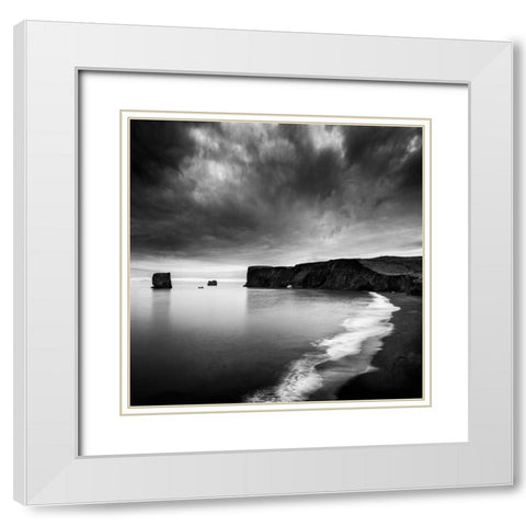 Black Steel In The Hour Of Chaos White Modern Wood Framed Art Print with Double Matting by Digalakis, George